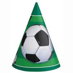 Soccer Party Hats 8ct - Unique