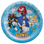 9" Paper Plates - Sonic (8ct) - Amscan