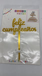 SoNice Feliz Cumpleanos Cake Topper Gold