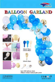 SoNice Latex Light Blue Organic Balloon Garland