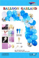 Light Blue Organic Balloon Garland