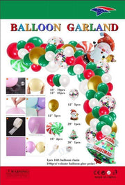 SoNice Latex Merry Christmas Balloon Garland Kit