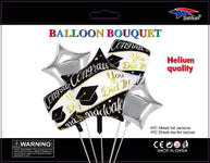 SoNice Mylar & Foil Congrats Grad Graduation Star Bouquet Kit