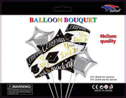 SoNice Mylar & Foil Congrats Grad Graduation Star Bouquet Kit