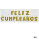 Feliz Cumpleaños 16″ Balloon Phrase – Gold