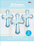 SoNice Party Supplies Baptism Honeycomb Cross 3 Piece Set