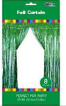 SoNice Party Supplies Emerald Emerald Fringe Metallic Curtain