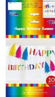 Fiesta Happy Birthday Banners with Tassel