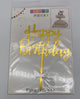 Happy Birthday Cake Topper Gold