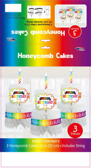 SoNice Party Supplies Honeycomb Cake (3 count)