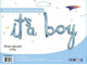 Its A Boy Cursive Banner Light Blue