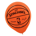 Spalding Basketball 12" Printed Latex Balloons 6ct - Amscan