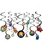 Spies in Space Swirl Decorations 12pc - Amscan