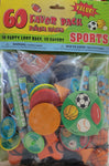 Sports Favor Pack 60ct - Unique