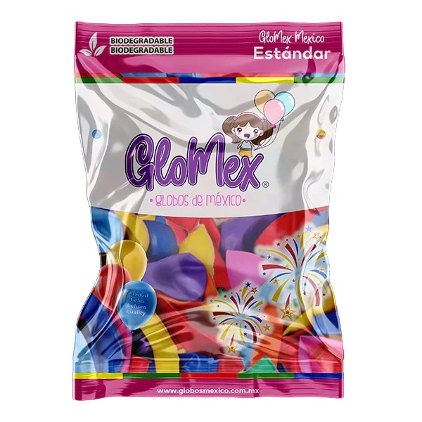 Standard Assortment 18″ Latex Balloons by GloMex from Instaballoons