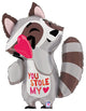 Stole My Heart Raccoon 32″ Balloon