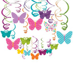 Hanging Swirls - Summer Butterfly (30ct) - Amscan