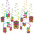 Summer Luau Swirl Decorations Value Pack - Amscan
