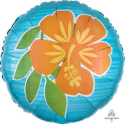 Summer Tropical Flowers 18″ Foil Balloon by Anagram from Instaballoons
