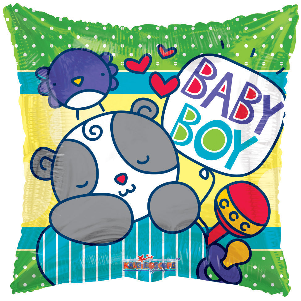 SV Baby Boy Sleepy Bear 18″ Foil Balloon by Convergram from Instaballoons
