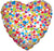 SV Deco Hearts Clear View 18″ Foil Balloon by Convergram from Instaballoons