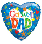 SV Get Well Dad 18″ Foil Balloon by Convergram from Instaballoons