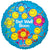 SV Get Well Smiling Flowers 18″ Foil Balloon by Convergram from Instaballoons