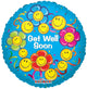 SV Get Well Smiling Flowers 18″ Balloon