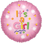 SV Girl Baby Bottle 18″ Foil Balloon by Convergram from Instaballoons