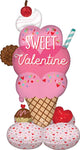 Sweet Valentine Ice Cream AirLoonz 39″ Foil Balloon by Anagram from Instaballoons