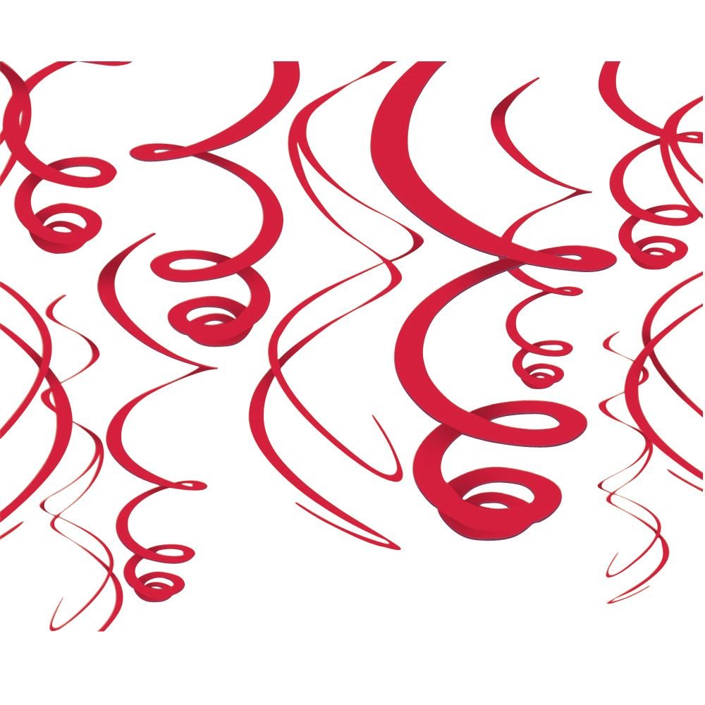 Swirl Deco Red by Amscan from Instaballoons