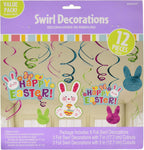 Swirl Decoration - Easter (12ct) - Amscan