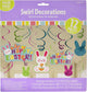 Swirl Decoration - Easter (12ct) - Amscan