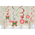 Swirl Decorations - Candy Cane - Amscan