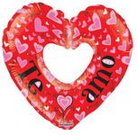 Te Amo Heart (requires heat-sealing) 9″ Foil Balloon by Convergram from Instaballoons