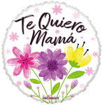 Te Quiero Mama 3 Flores 18″ Foil Balloon by Convergram from Instaballoons