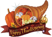 Thanksgiving Cornucopia 37″ Foil Balloon by Betallic from Instaballoons