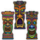 Tiki Cutouts 22″ (3 count)