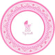 Tiny Bundle Pink Baby 10.5" Plates (18 count)