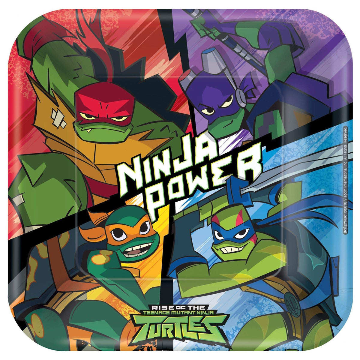 9" Paper Plates - Teenage Mutant Ninja Turtles (8ct) - Amscan