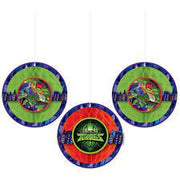 TMNT  Honeycomb Decorations 3pc - Amscan