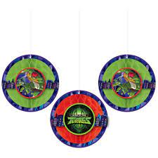 TMNT  Honeycomb Decorations 3pc - Amscan