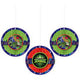 TMNT  Honeycomb Decorations 3pc - Amscan