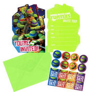 TMNT Postcard Invitation 8ct - Amscan