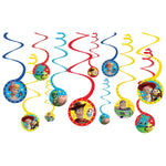 Spiral Decorations - Toy Story 4 (12ct) - Amscan