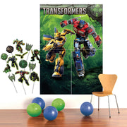 Transformers Rise of the Beasts Backdrop with Props by Amscan from Instaballoons