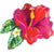 Tropical Flower Red 31″ Foil Balloon by Betallic from Instaballoons