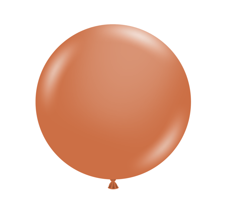 Tuftex Latex Burnt Orange 24″ Latex Balloons (3 count)
