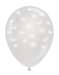 Tuftex Latex Clear Printed Petals 11″ Latex Balloons (50 count)