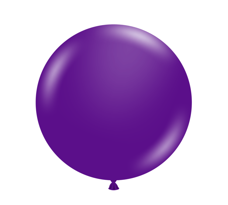 Tuftex Latex Plum Purple 24″ Latex Balloons (3 count)